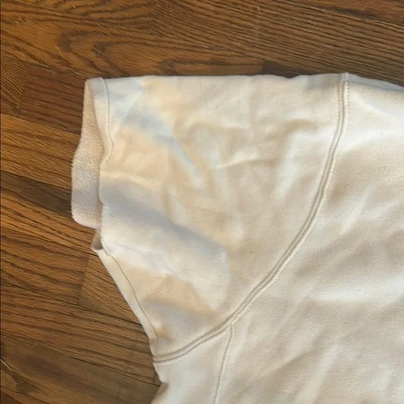 Champion White Short Sleeve Hoodie